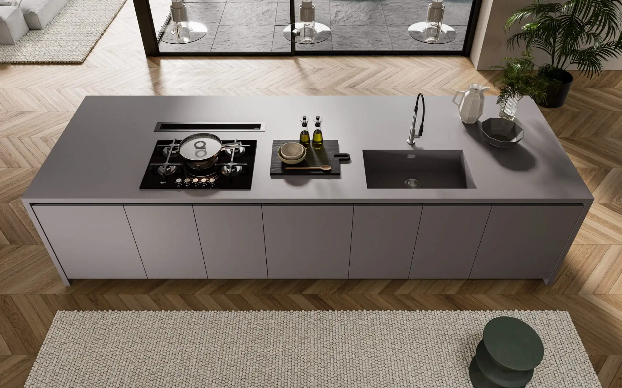 Coraro Cucina Concreta Living Gap 3