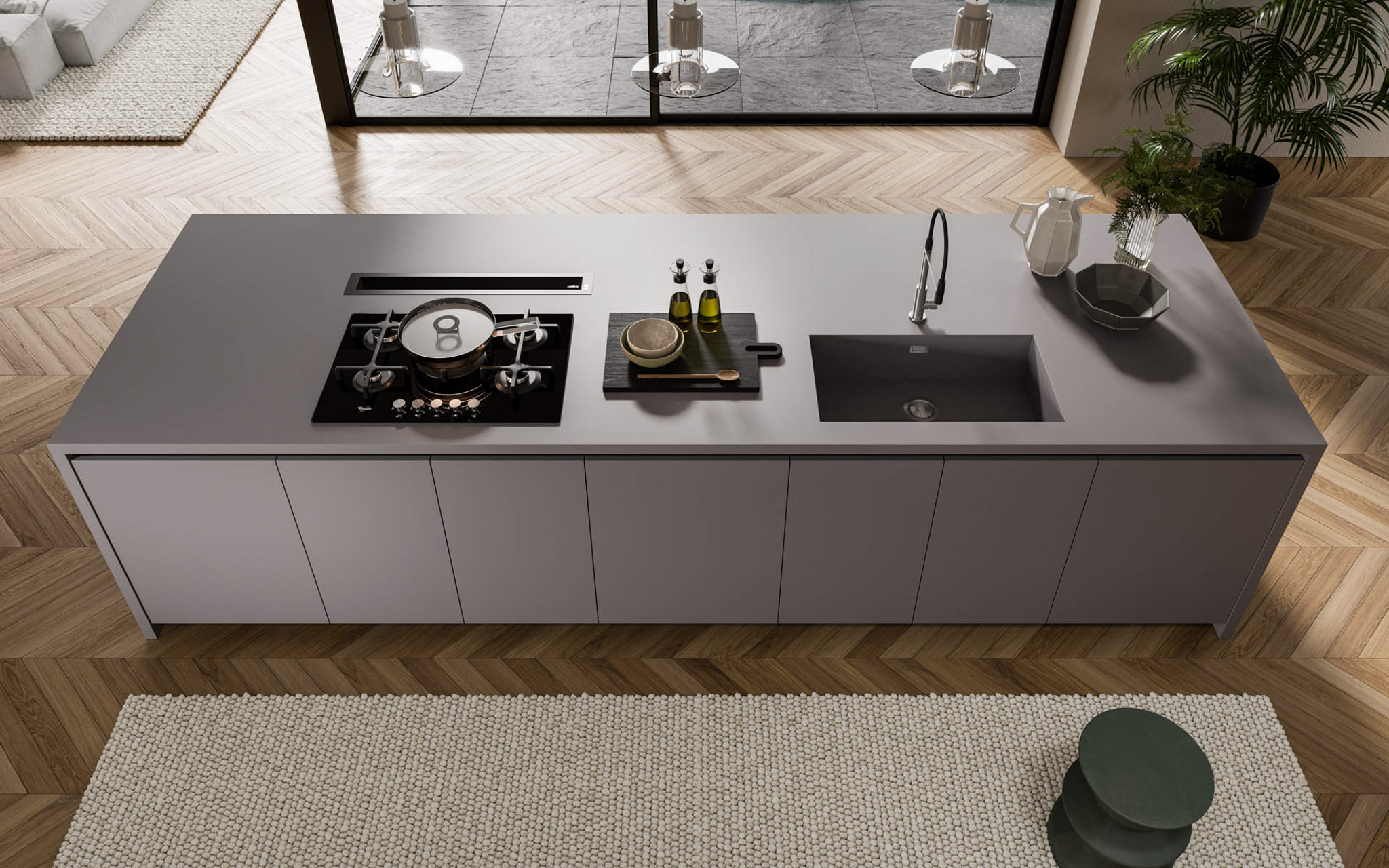 Coraro Cucina Concreta Living Gap 3