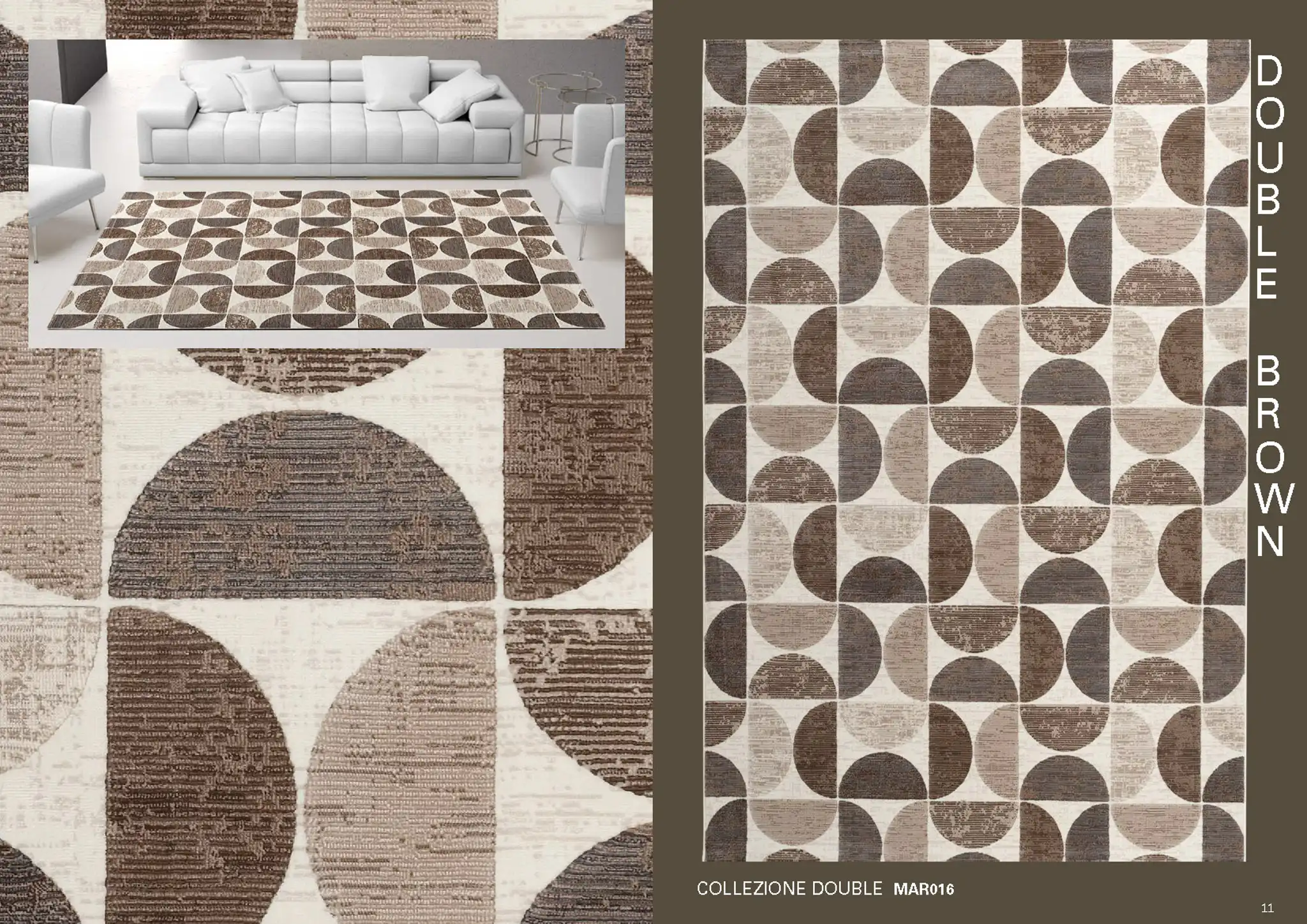 Coraro Tappeti Double Brown 2