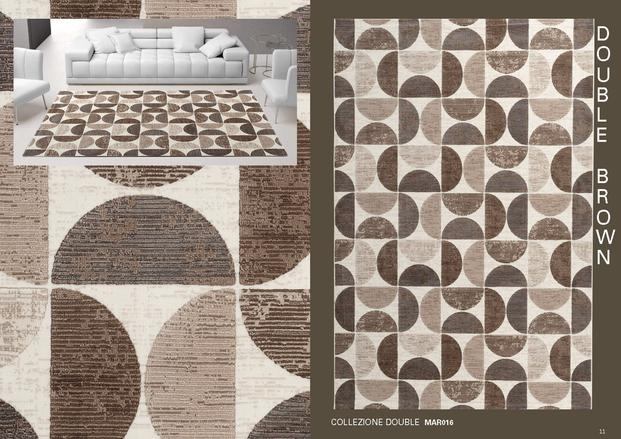 Coraro Tappeti Double Brown 2