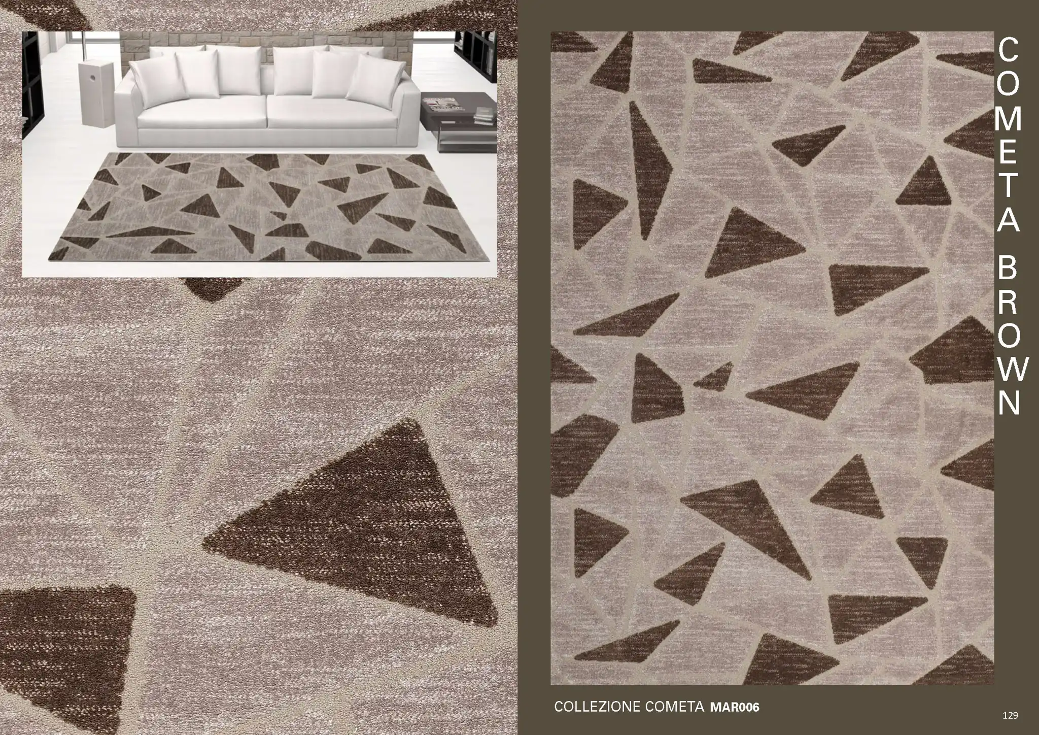 Coraro Tappeti Cometa Brown 1