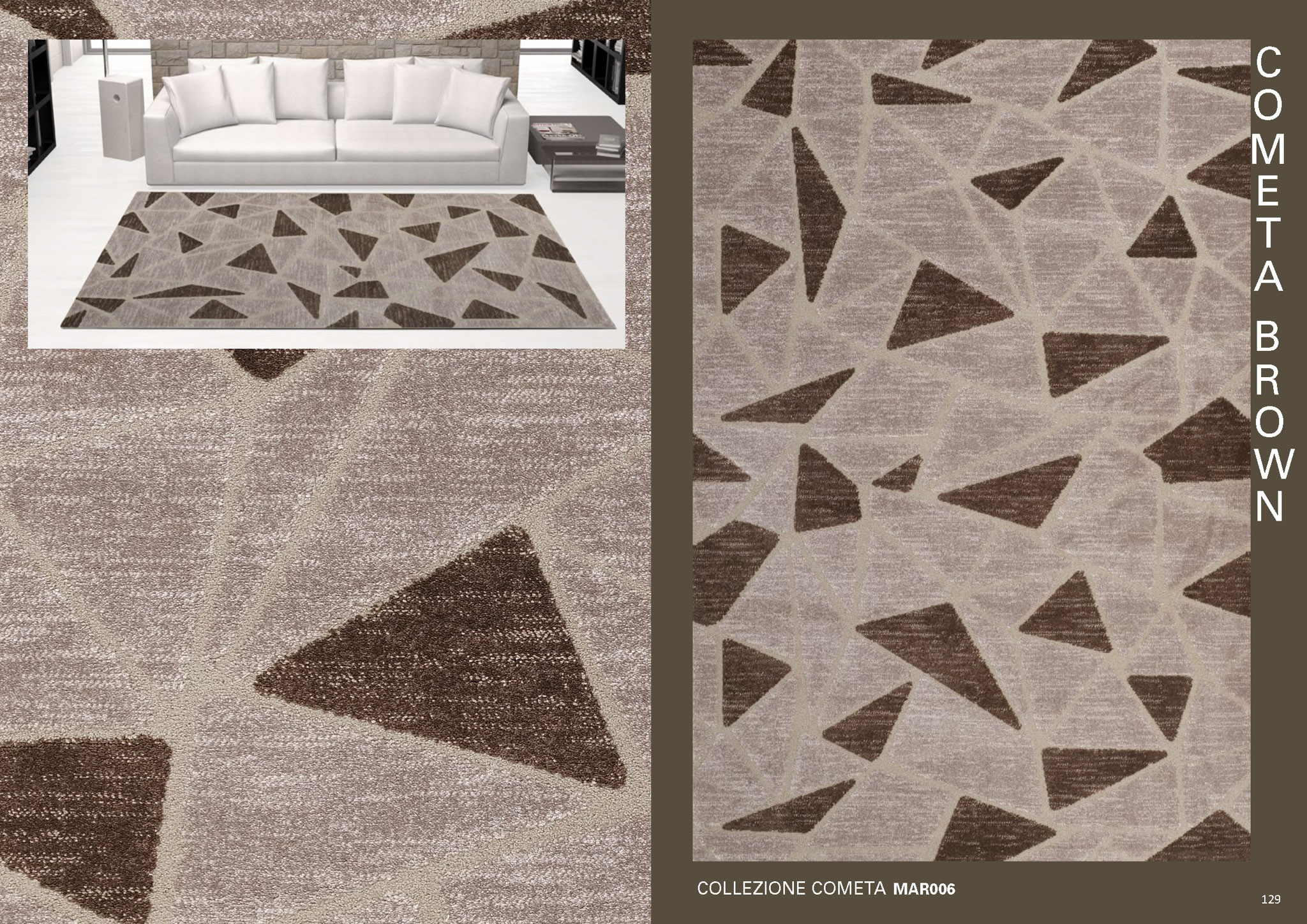 Coraro Tappeti Cometa Brown 1
