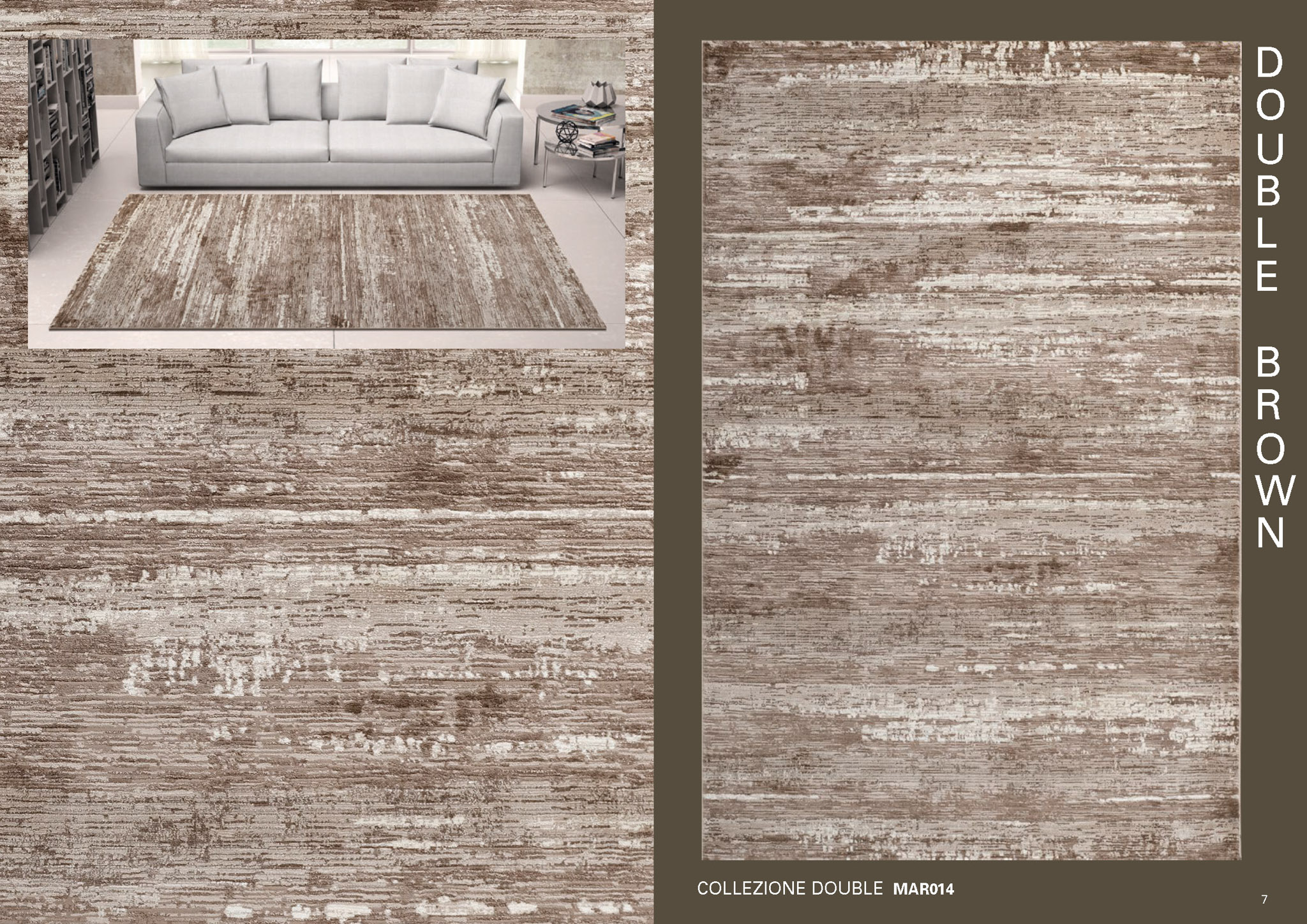 Coraro Tappeti Double Brown 4