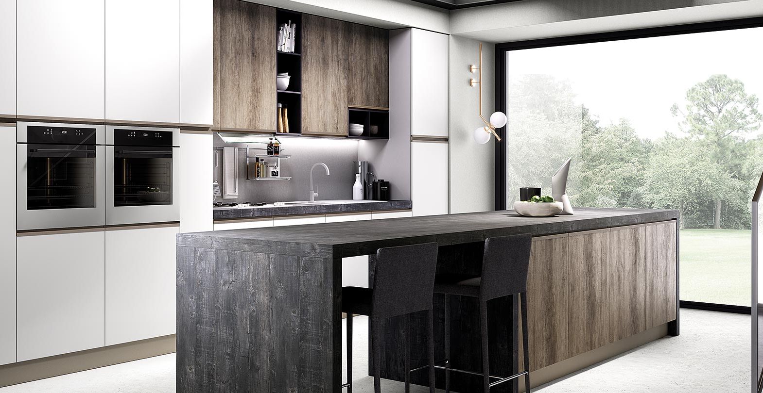 Evo Cucina Maia Legno Naturale Bianco Opaco.jpg