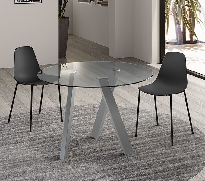 Coraro Stones Tavolo Rondo Vetro 1